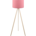 Grīdas lampa AYD 1xE27/40W/230V rozā/bēšs