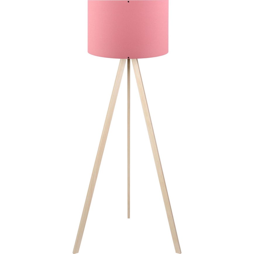 Grīdas lampa AYD 1xE27/40W/230V rozā/bēšs