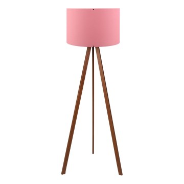 Grīdas lampa AYD 1xE27/40W/230V rozā/brūna