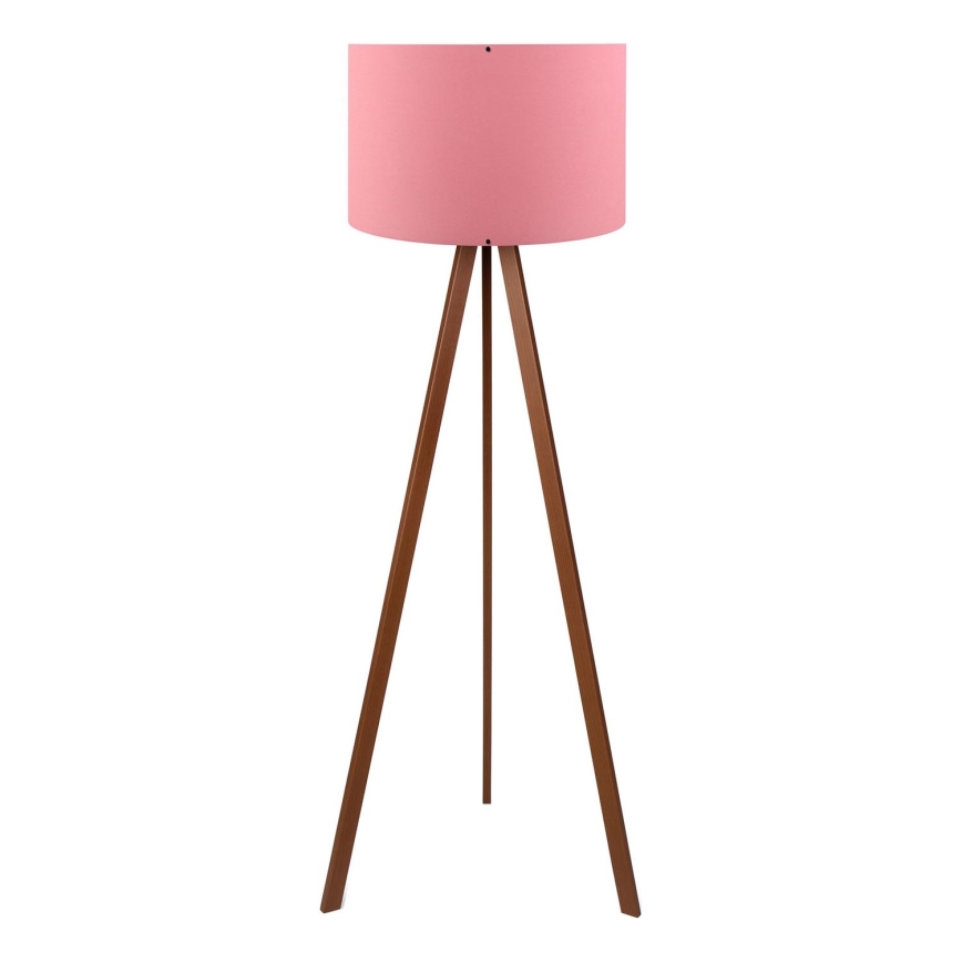 Grīdas lampa AYD 1xE27/40W/230V rozā/brūna