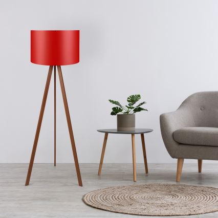 Grīdas lampa AYD 1xE27/40W/230V sarkana/brūna