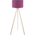 Grīdas lampa AYD 1xE27/40W/230V violeta/bēša