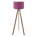 Grīdas lampa AYD 1xE27/40W/230V violeta/brūna