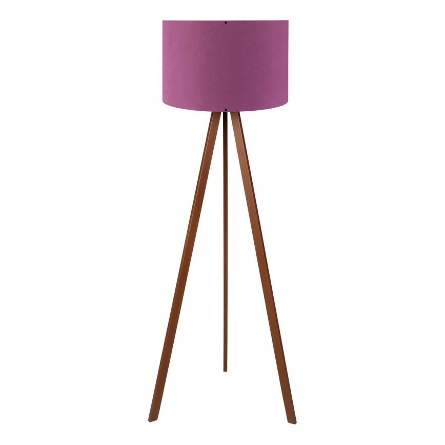 Grīdas lampa AYD 1xE27/40W/230V violeta/brūna