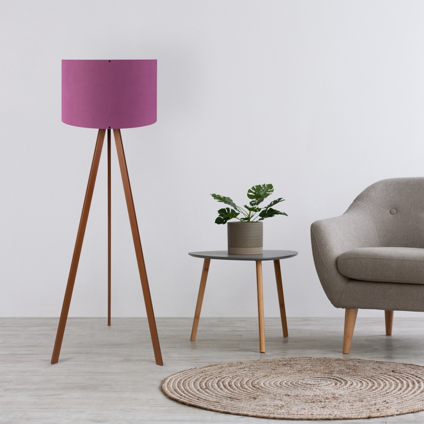 Grīdas lampa AYD 1xE27/40W/230V violeta/brūna