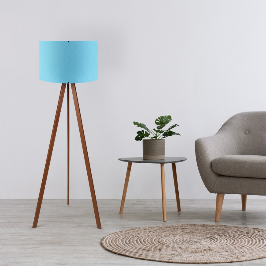 Grīdas lampa AYD 1xE27/40W/230V zila/brūna