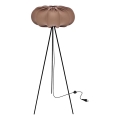 Grīdas lampa CAFEE 1xE27/40W/230V brūna/melna