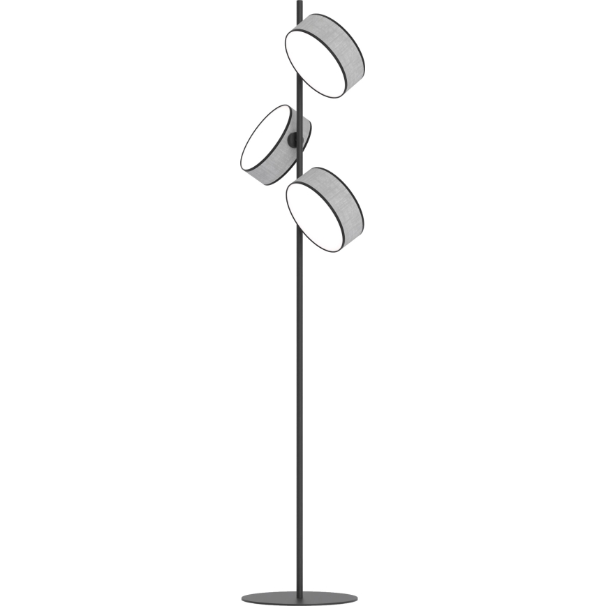 Grīdas lampa DRUMZ 3xE14/10W/230V pelēka