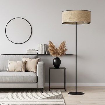 Grīdas lampa ECO 1xE27/15W/230V bēša/ratāns