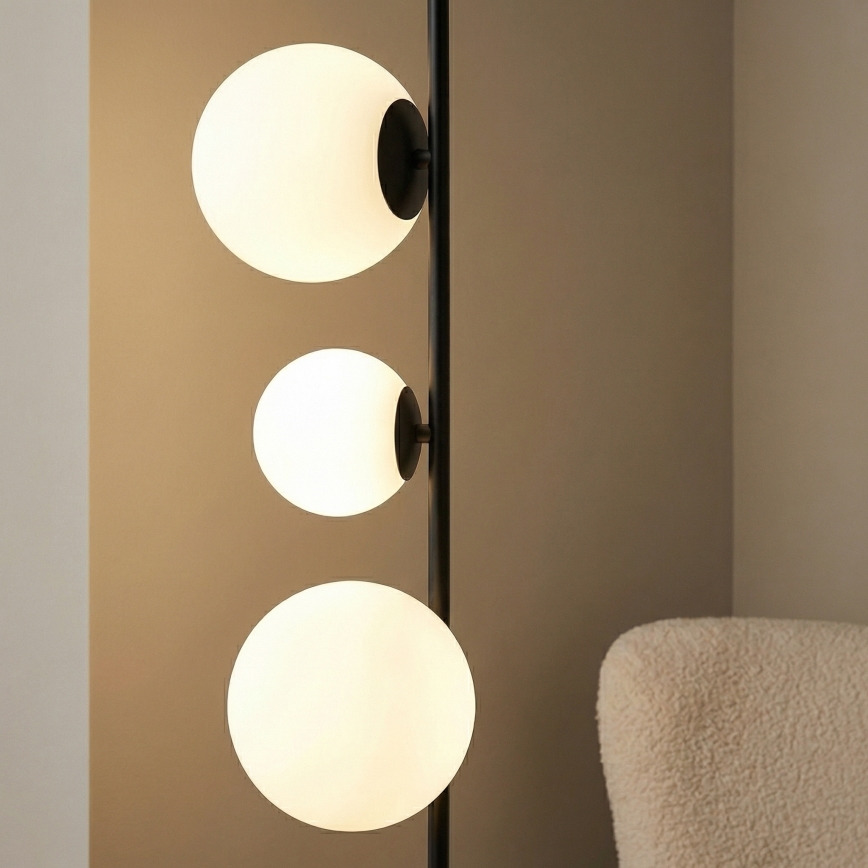 Grīdas lampa ETNO 4xG9/8W/230V melna
