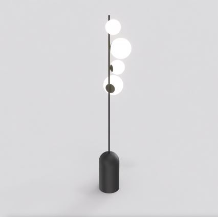 Grīdas lampa ETNO 4xG9/8W/230V melna