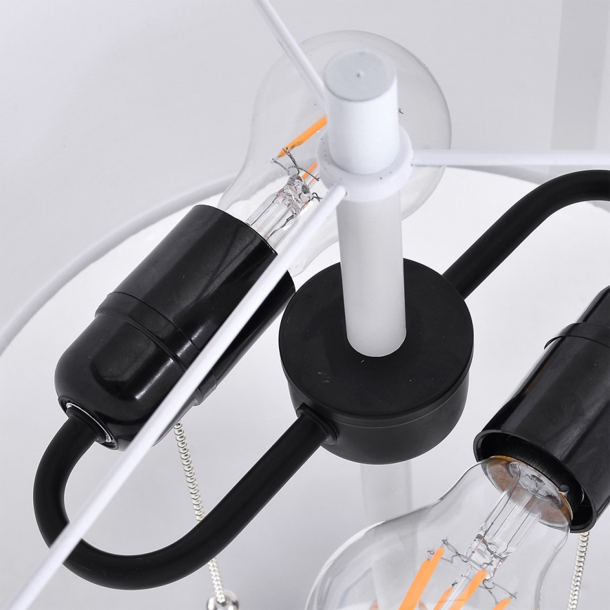 Grīdas lampa FOGO 2xE27/15W/230V balta/bēša