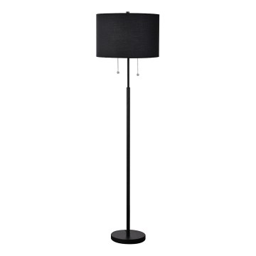 Grīdas lampa FOGO 2xE27/15W/230V melna
