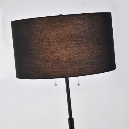 Grīdas lampa FOGO 2xE27/15W/230V melna