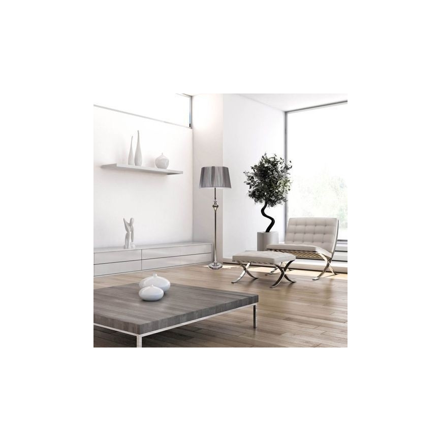 Grīdas lampa GILLENIA 1xE27/60W/230V sudraba