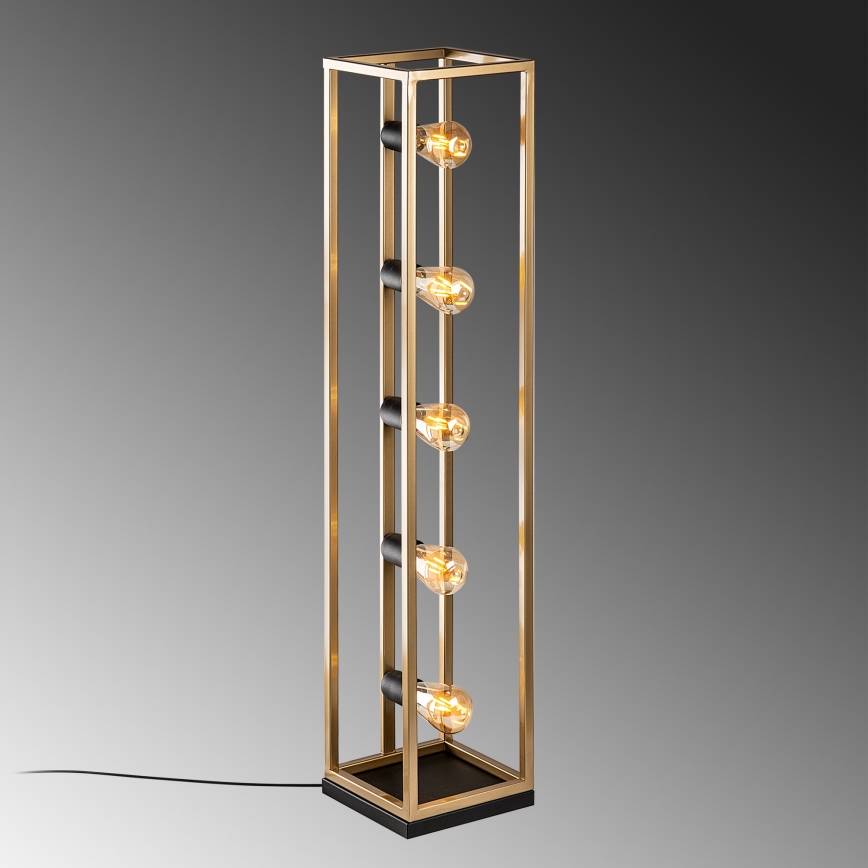 Grīdas lampa KAFES 5xE27/40W/230V zelta