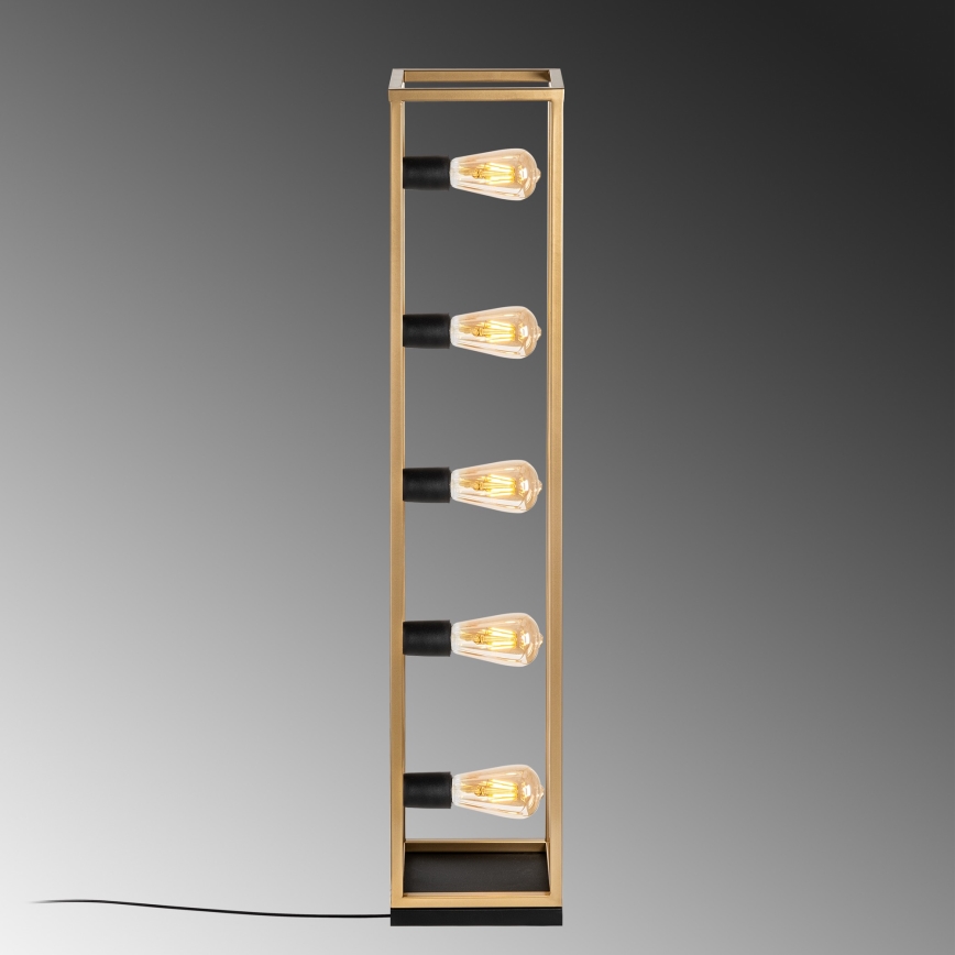 Grīdas lampa KAFES 5xE27/40W/230V zelta