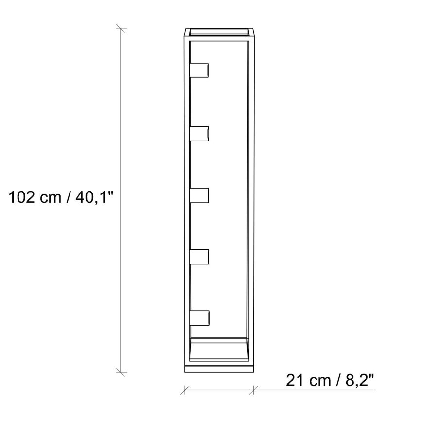 Grīdas lampa KAFES 5xE27/40W/230V zelta