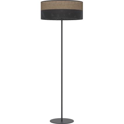 Grīdas lampa KARBON 1xE27/15W/230V melna/brūna