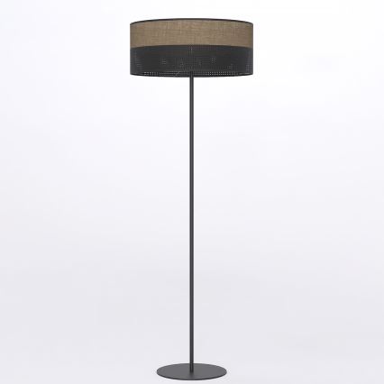 Grīdas lampa KARBON 1xE27/15W/230V melna/brūna