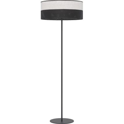 Grīdas lampa KARBON 1xE27/15W/230V melna/pelēka
