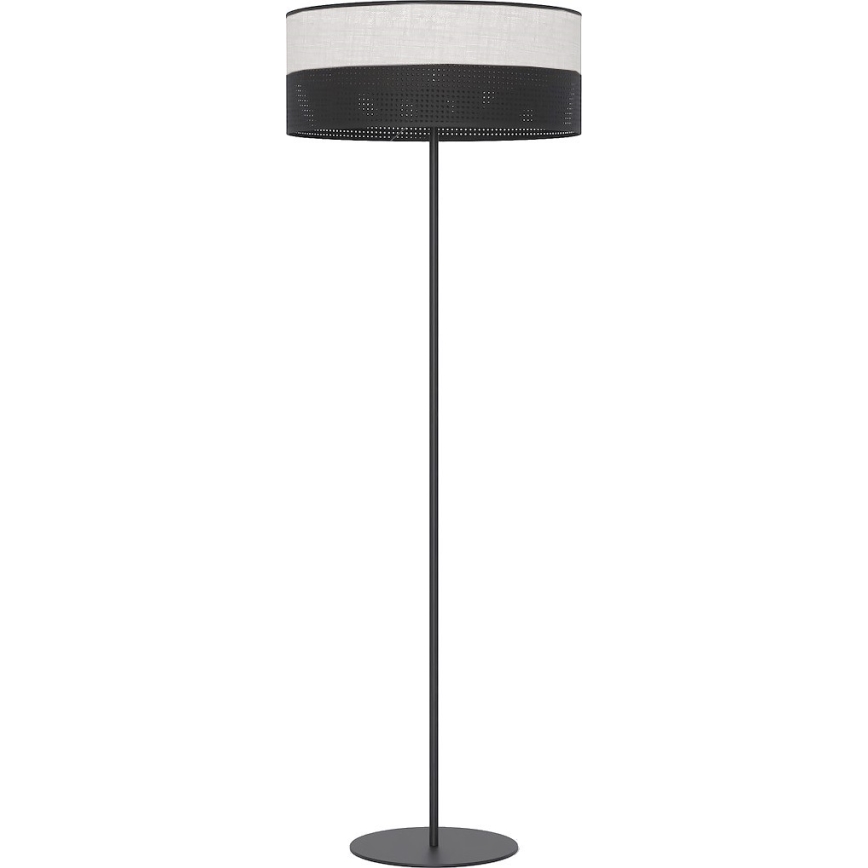 Grīdas lampa KARBON 1xE27/15W/230V melna/pelēka