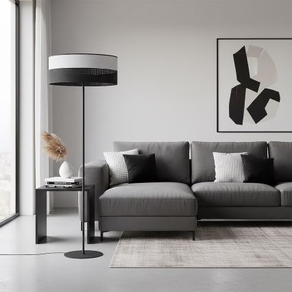 Grīdas lampa KARBON 1xE27/15W/230V melna/pelēka