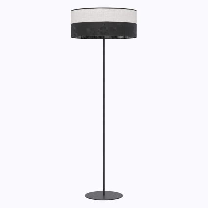 Grīdas lampa KARBON 1xE27/15W/230V melna/pelēka