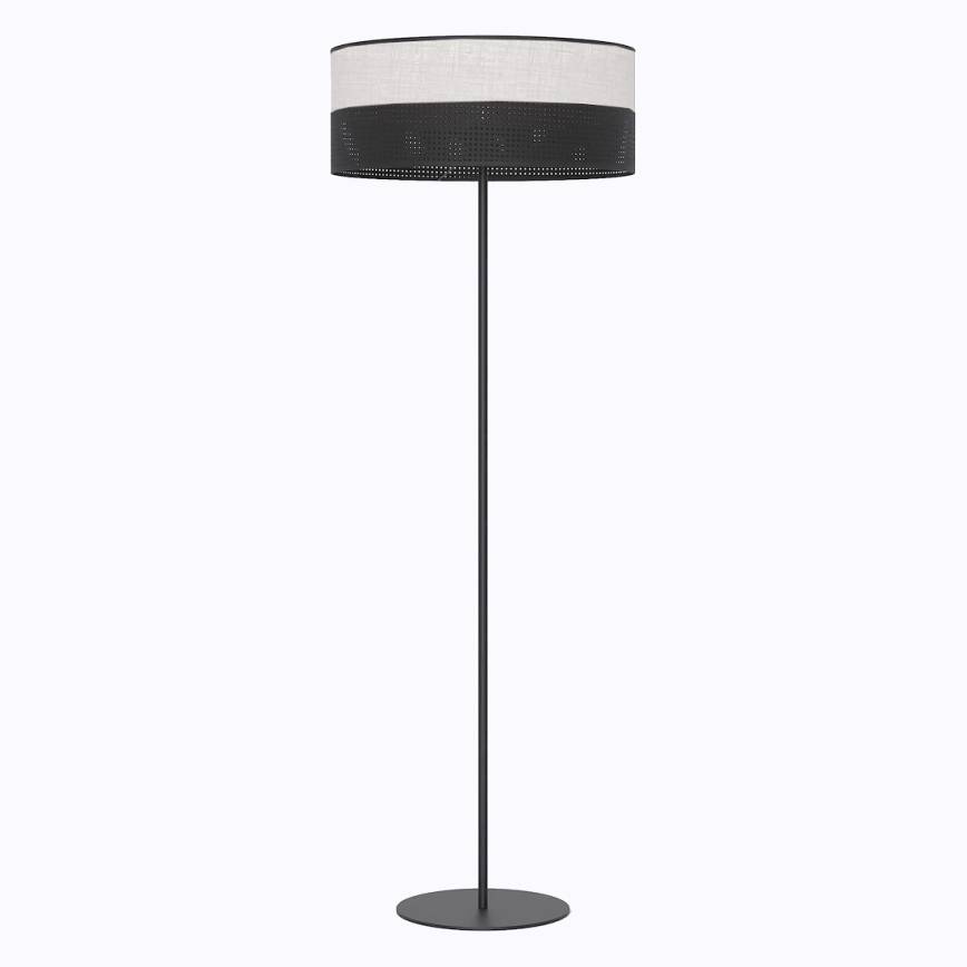 Grīdas lampa KARBON 1xE27/15W/230V melna/pelēka