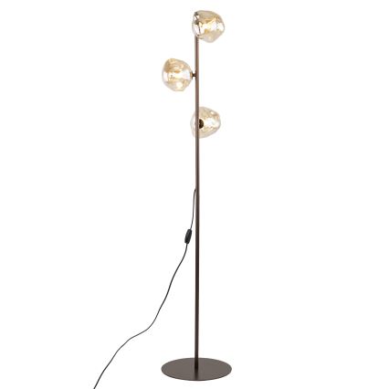 Grīdas lampa LAVA 3xG9/8W/230V bronzas/dūmakaina bēša