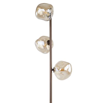 Grīdas lampa LAVA 3xG9/8W/230V bronzas/dūmakaina bēša