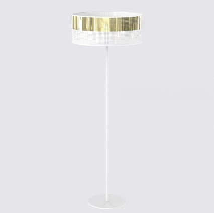 Grīdas lampa LUX 1xE27/15W/230V balta/zelta