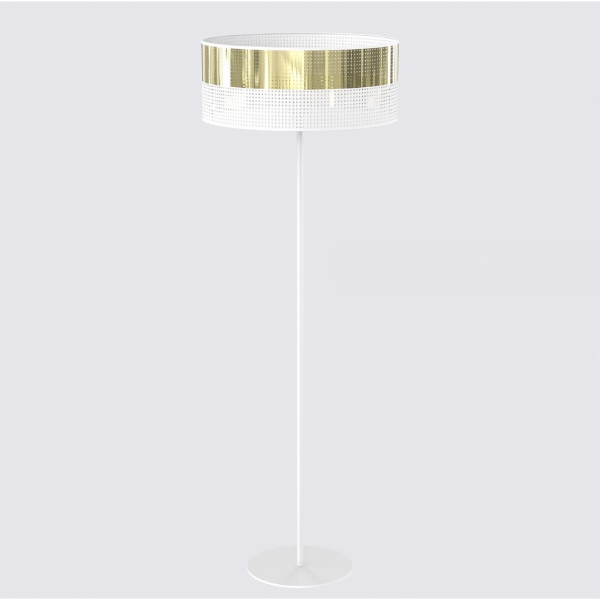 Grīdas lampa LUX 1xE27/15W/230V balta/zelta