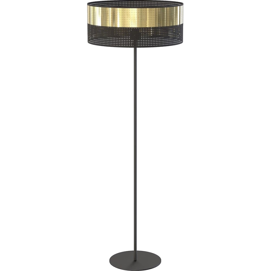 Grīdas lampa LUX 1xE27/15W/230V melna/zelta