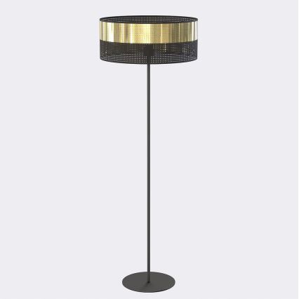 Grīdas lampa LUX 1xE27/15W/230V melna/zelta
