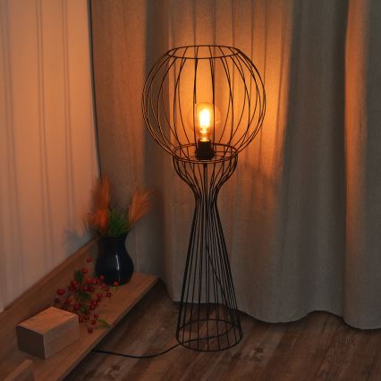 Grīdas lampa MERCURE 1xE27/15W/230V melna