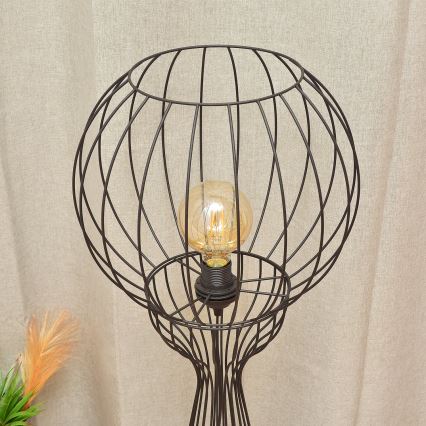 Grīdas lampa MERCURE 1xE27/15W/230V melna