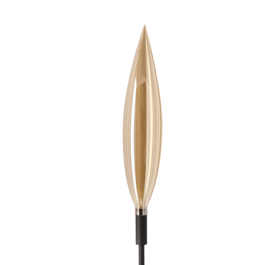 Grīdas lampa NORDIC 1xG9/5W/230V melna/dūmakaina bēša