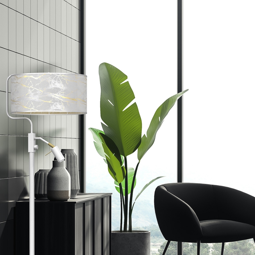 Grīdas lampa SENSO 1xE27/40W/230V + 1xGU10/7W balta