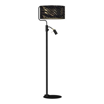 Grīdas lampa SENSO 1xE27/40W/230V + 1xGU10/7W melna