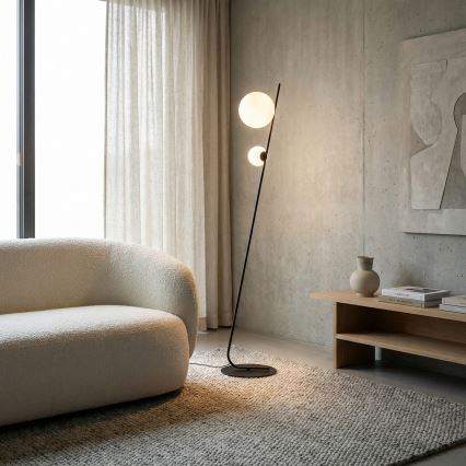Grīdas lampa TATU 2xG9/8W/230V, melna