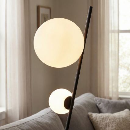 Grīdas lampa TATU 2xG9/8W/230V, melna