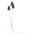 Grīdas lampa TREFOT 3xE14/15W/230V brūna/krēmkrāsaina