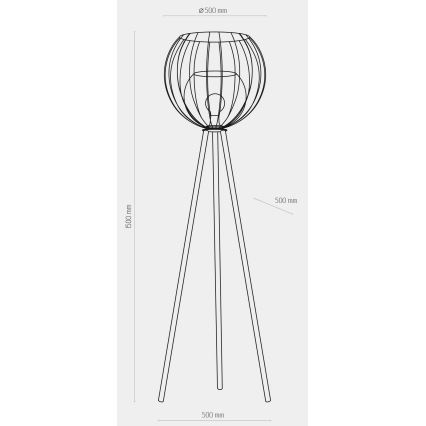 Grīdas lampa UNIVERSO 1xE27/60W/230V