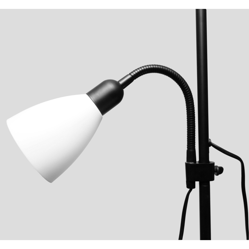 Grīdas lampa WENDY 1xE27/100W/230V + 1xE14/40W melna