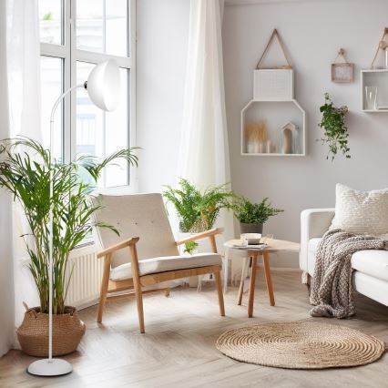 Grīdas lampa ZACK 1xE27/15W/230V balta