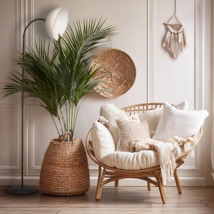 Grīdas lampa ZACK 1xE27/15W/230V melna