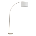 Grīdas lampa ZENITH 1xE27/15W/230V matēts hroms/balts