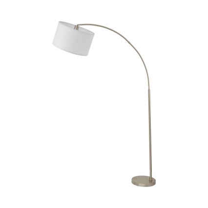 Grīdas lampa ZENITH 1xE27/15W/230V matēts hroms/balts