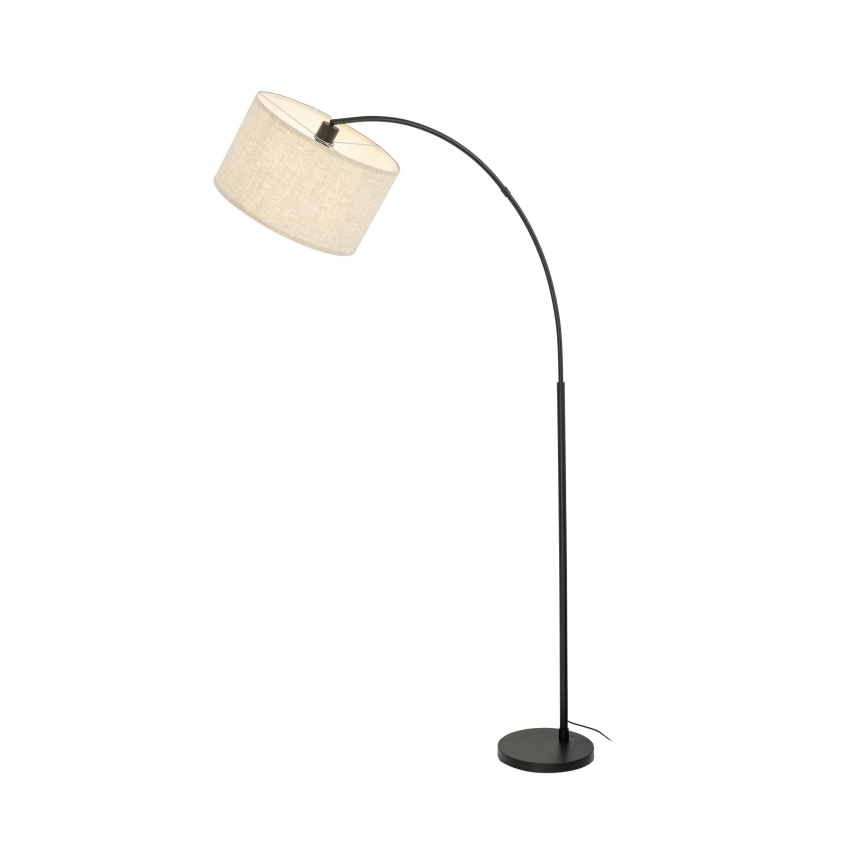 Grīdas lampa ZENITH 1xE27/15W/230V melna/bēša